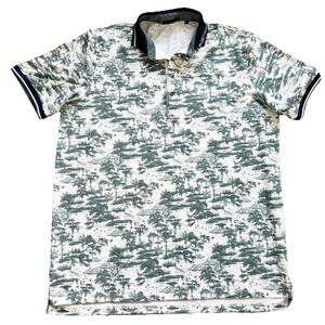 Greyson Golf Shirt - Mystic Marsh Toile Polo XL Novelty Artsy Casual Swamp
